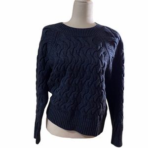 Gap Blue Cable Knit Sweater